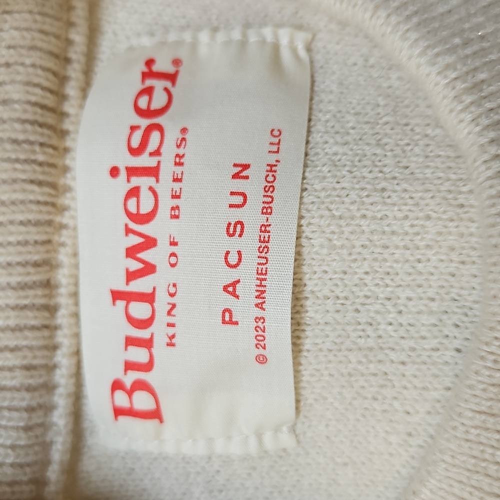 Budweiser White Sweater - M - Picture 4 of 4
